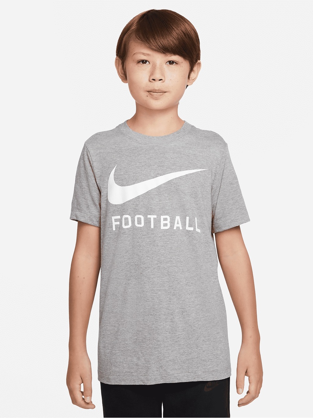 Nike Grey Football Logo Short Sleeve Tee